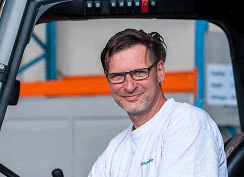 Interview mit Staplerfahrer Wolfgang von Gahlen